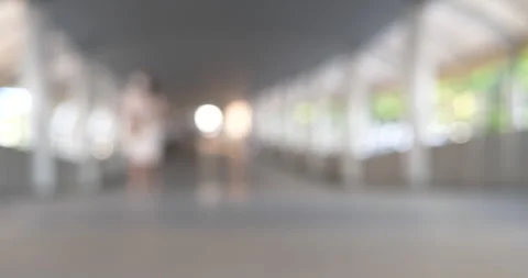 Blurred background bright shopping mall Silver gray lighting. defocused store li 스톡 동영상 267678078