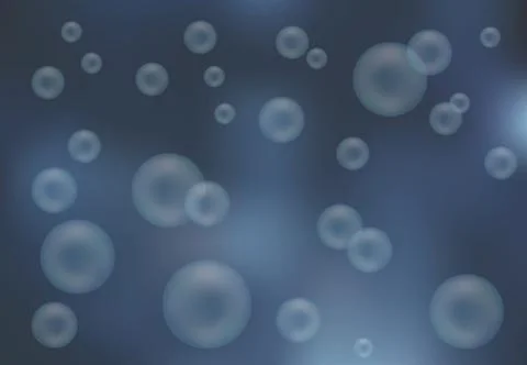 Blurred background with bubbles Stock Illustration