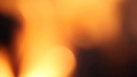 Blurred background of a burning campfire close-up Video stock 76441133