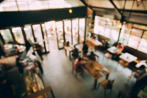 Blurred background of cafe, Stock Photos