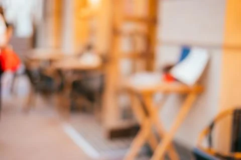 Blurred background of cafe Stock Photos