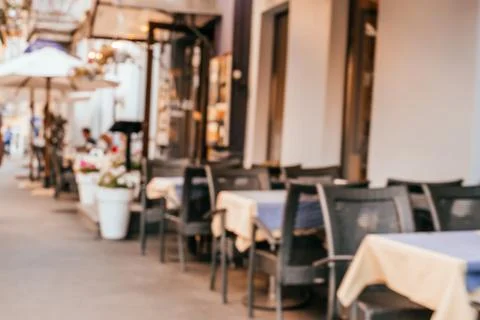 Blurred background of cafe Stock Photos