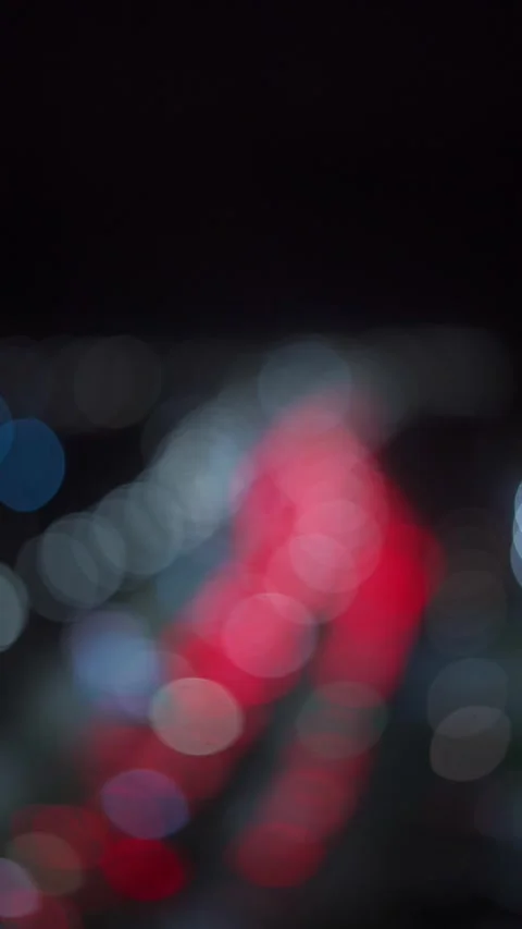 Blurred background of a Car Traffic jam in a night city. Defocussed traffic jam Stock Footage 255786521
