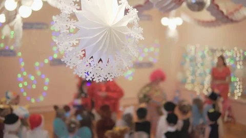 Blurred background. Children's holiday. Stock Footage 84563544