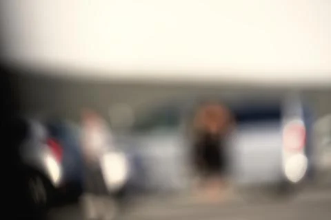 Blurred background in city. Stock Photos