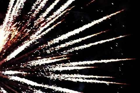 Blurred background. Close-up bright flash from a salute, fireworks or sparkle Stock Photos