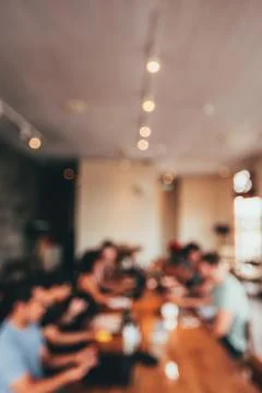 Blurred background of co-working space Stock Photos