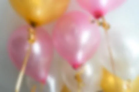 Blurred background of colored balloons. Stock Photos