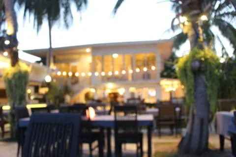 Blurred background : Customer at coffee shop or cafe restaurant with abstract Stock Photos