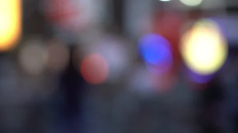 Blurred background of Dotonbori Area Shopping Street. slow motion 動画素材 125164309