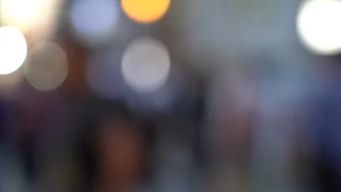 Blurred background of Dotonbori Area Shopping Street. slow motion Video stock 125164320
