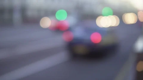 Blurred background of the evening city. Stock Footage 90601875