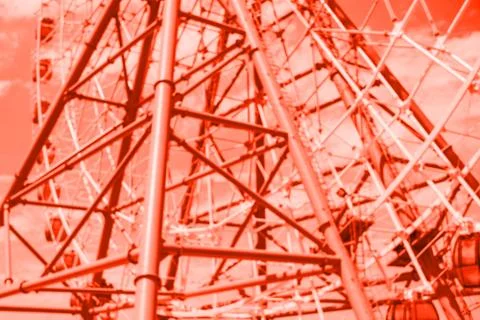 Blurred background of ferris wheel Stock Photos
