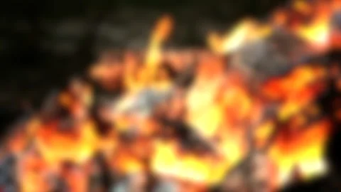 Blurred background. The fire is burning, the fire close-up Stock Footage 135105792