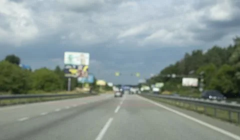 Blurred background. freeway blurred background with bokeh. Stock Photos