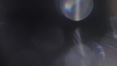 Blurred background with golden prism lights overlay Видео 318676432