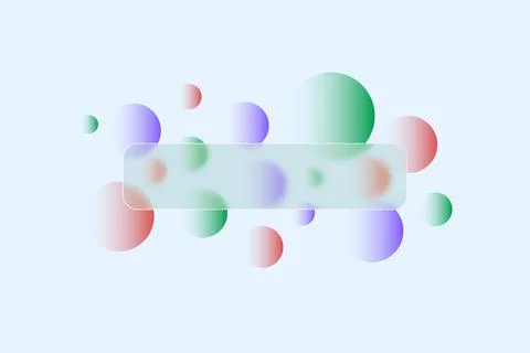 Blurred background with gradient circles, empty space for text Stock Illustration