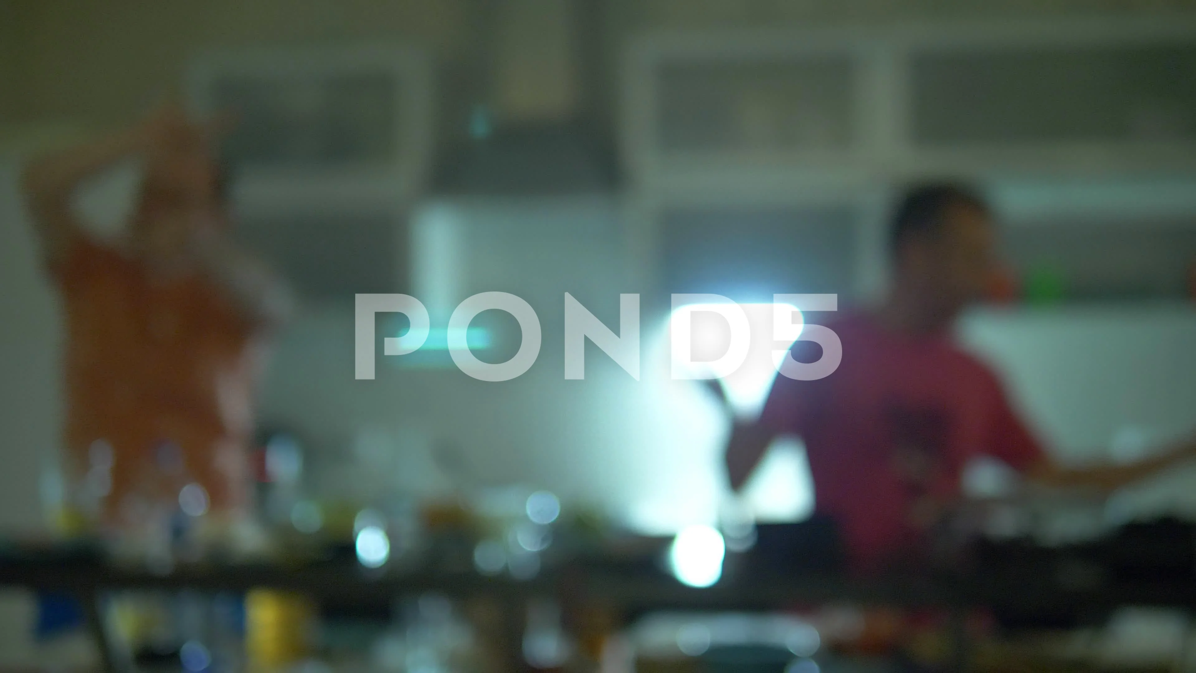 blurred background. home party concept. ... | Stock Video | Pond5