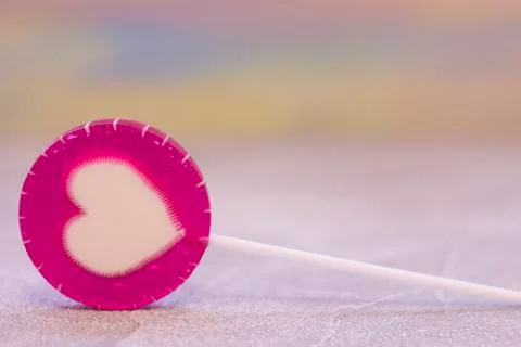 Blurred background with a lolipop Stock Photos