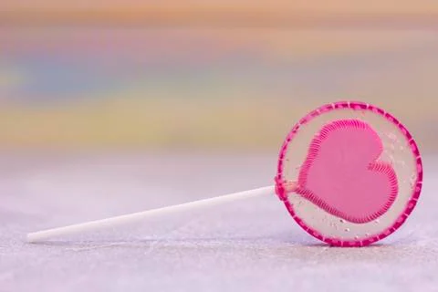 Blurred background with a lolipop Stock Photos