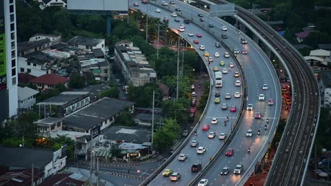 Blurred background night city bokeh car drive on road in nightlife 스톡 동영상 247450869