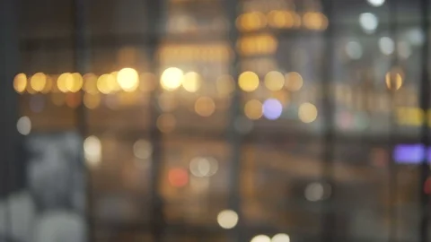 Blurred background of a night city Stock Footage 73433521