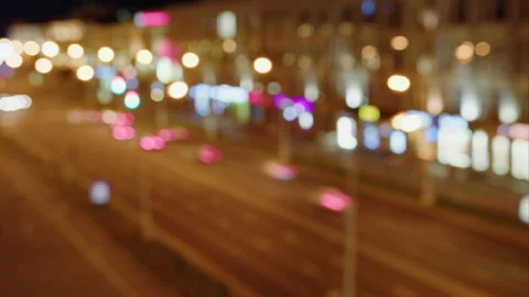 Blurred background of the night city Stock Footage 201483523