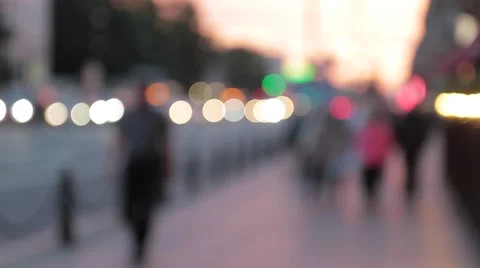 Blurred background. Night city lights blur. Stock Footage 65753072