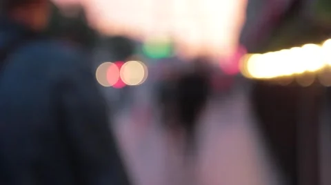 Blurred background. Night city lights blur. Stock Footage 65753111
