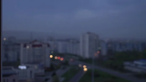 Blurred background. night city ring road . blurry lights. Stock Footage 129697429