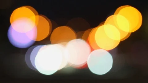 Blurred background of night traffic Stock Footage 81040147