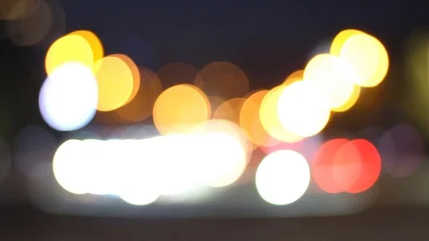 Blurred background of night traffic 스톡 동영상 81045554