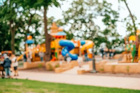 Blurred background of park Stock Photos