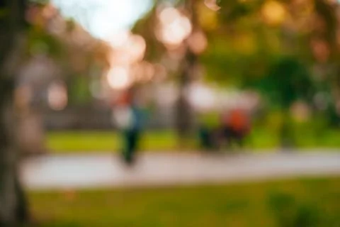 Blurred background of park Stock Photos