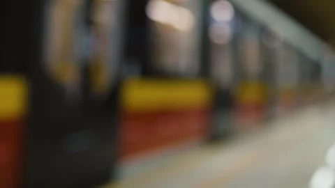 Blurred background of passing underground 库存影片 244461015