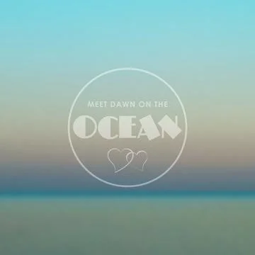 Blurred background of peaceful ocean. Vector backdrop Stock Illustration