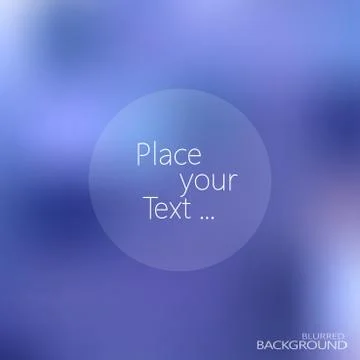 Blurred background with place for your text vector illustration Stock Illustration