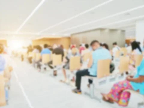 Blurred background queue. Stock Photos