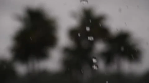 Blurred background of rain during a tropical storm Video stock 157302227