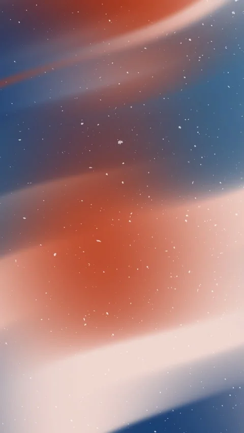 Blurred background with scattered particles on a blue orange and pink gradient Stock Footage 311019558