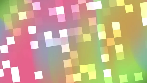 Blurred background scattered pixelated squares ideal for tech, digital, modern t Stock Footage 323926375
