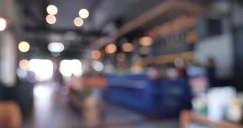 Blurred background shopping mall light bokeh business event in retail store Stock Footage 277176374