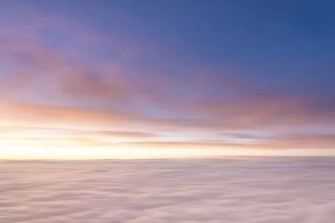 Blurred background sky at dusk Stock Photos