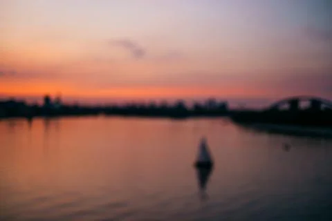 Blurred background of sunset Stock Photos