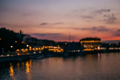 Blurred background of sunset Stock Photos
