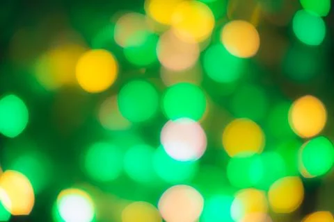 Blurred background, texture for design, advertising banner, green bokeh backg Foto stock