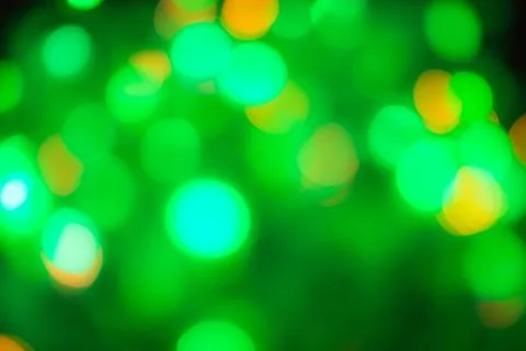 Blurred background, texture for design, advertising banner, green bokeh backg Stock Photos