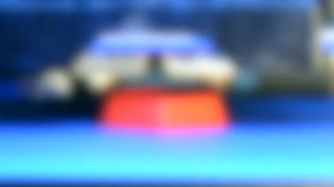 Blurred background. Timelapse Modern 3D printer printing figure close-up Stock Footage 138319680