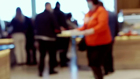 Blurred background with unrecognizable people. Stock Footage 152312168