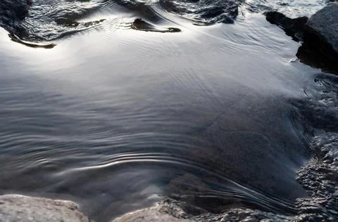 Blurred background, water surface close-up, beautiful abstract background, fa Stock Photos